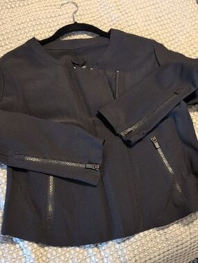 Athleta Black Zip-Up Performance Jacket